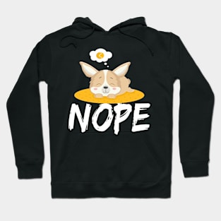 Nope - Corgi (63) Hoodie